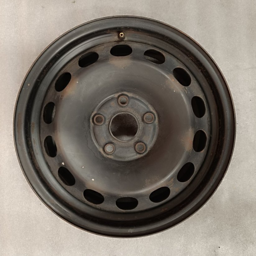 Ocelový disk VW, Škoda 6,5Jx16'', 5x112, ET50 1kus (Bazarové)