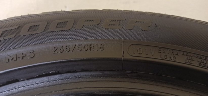 Cooper 235/50 R18 101V 2x7,5mm 2x6,5mm (Bazarové)