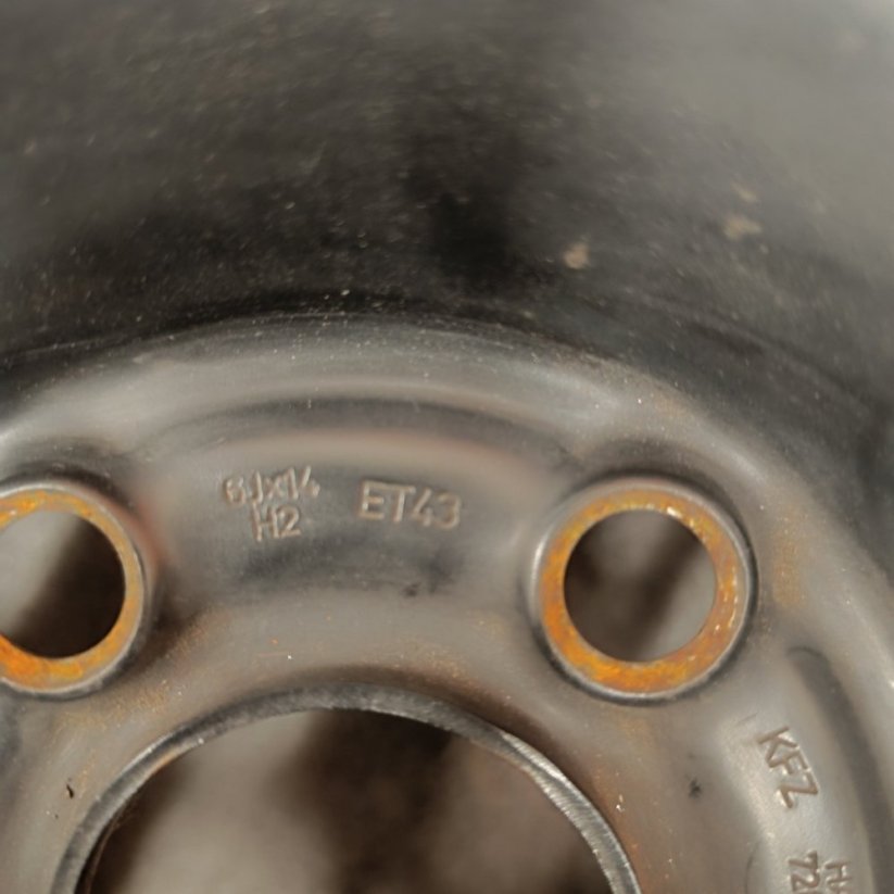 Ocelové disky VW, Škoda, 6Jx14'' , 5x100 , ET43