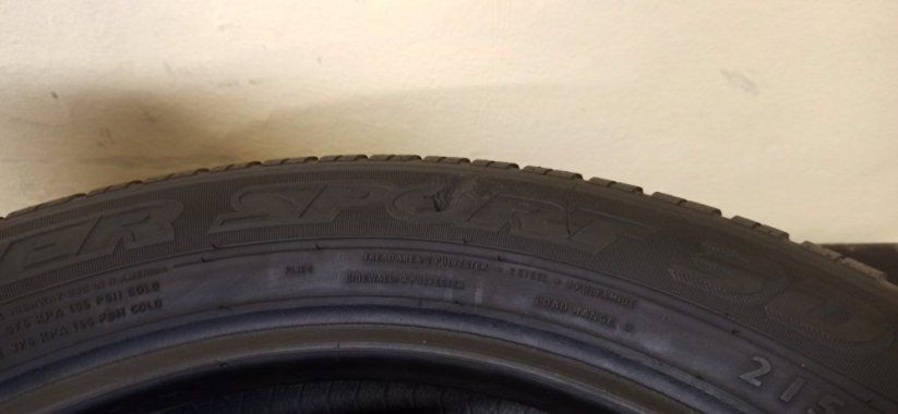 Dunlop 215/60 R17C 104/102H 5mm (Použité)