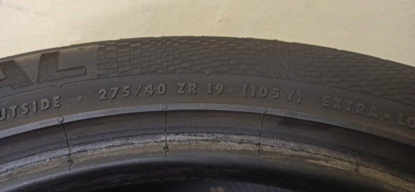 Continental SportContact 2 275/40 R19 105Y 5-5,5mm (Použité)