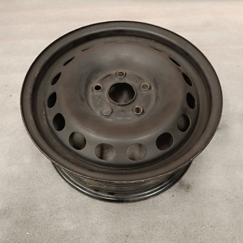 Ocelový disk VW, Škoda 6Jx15'', 5x112, ET47 1kus (Bazarové)