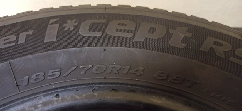 Hankook 185/70 R14 88T 6 mm (Bazarové)