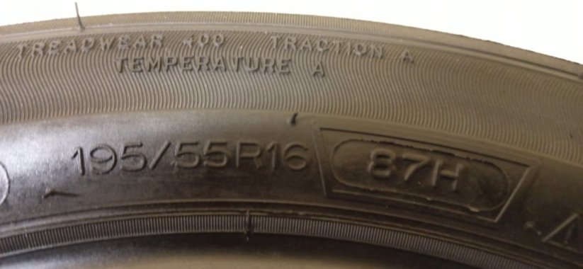 Michelin Energy Saver 195/55 R16 87V 5 mm (Použité)