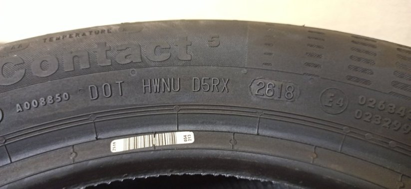 Continental 165/60 R15 77H 6,5mm TOP-DEMO (Bazarové)