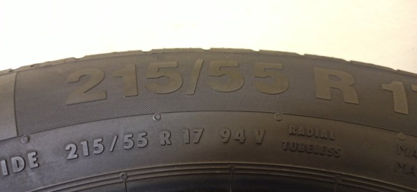 Continental Conti Eco 215/55 R17 94V 5,5 - 6,5 mm (Bazarové)