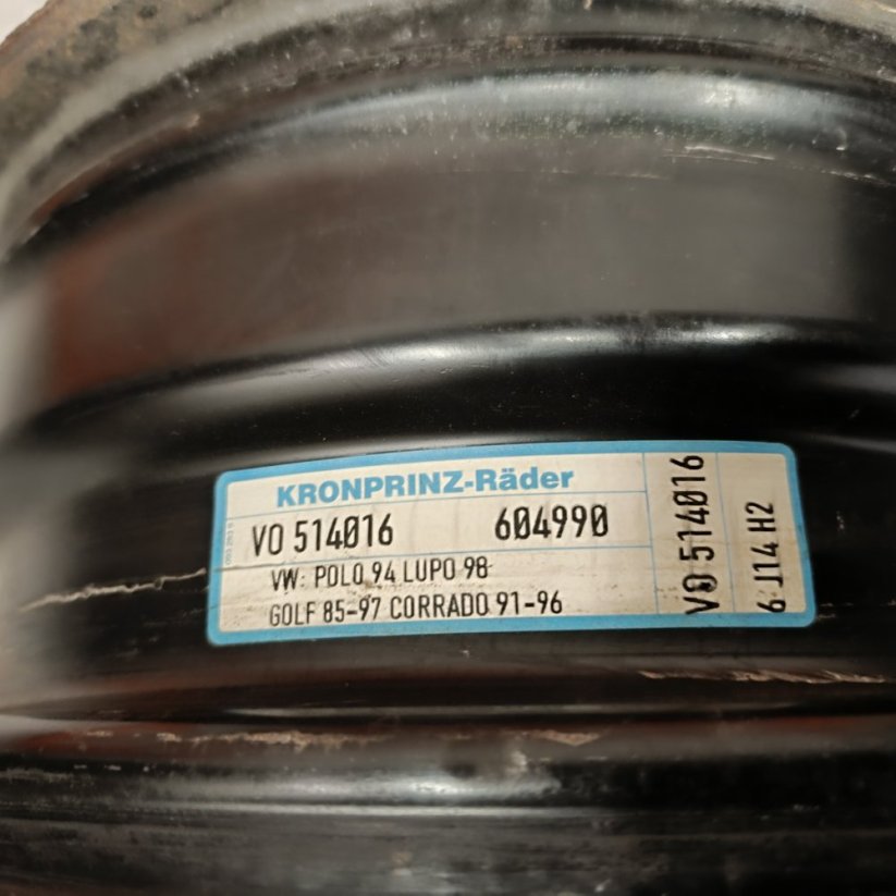 Ocelový disk Škoda Fabia 6Jx14'', 5x100, ET43 1kus (Bazarové)