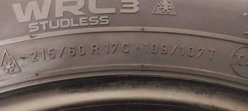 Nokian WRC3 215/60 R17C 109/107T 5,5-6,5mm (Bazarové)