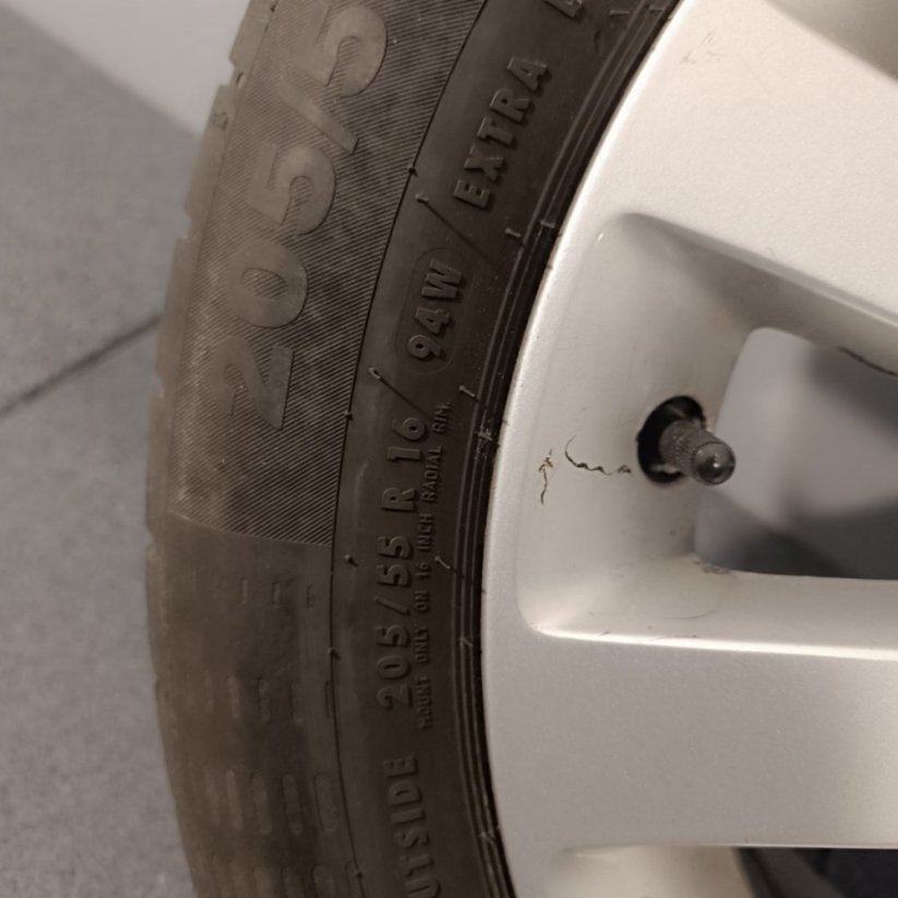 ALU kola Honda Civic, letní pneu 205/55 R16