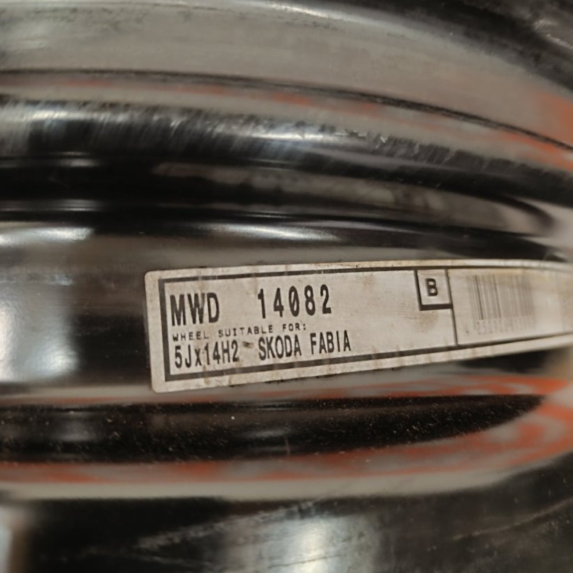 Ocelový disk Škoda Fabia, Roomster 5Jx14'', 5x100, ET35 1kus (Použité)