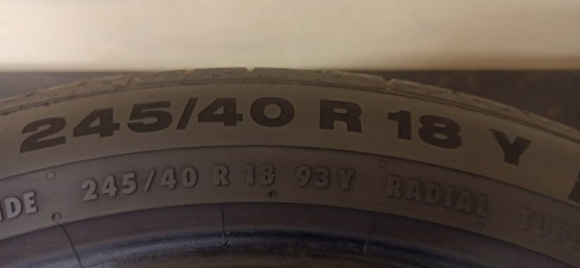 Continental Sport Contact 5 245/40 R18 93Y 4,5 mm (Použité)