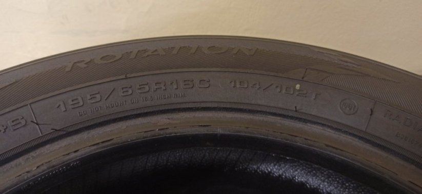 Goodyear Cargo 195/65 R16C 104/102T 6,5 mm (Bazarové)
