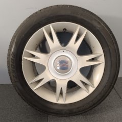 ALU kola Seat Ibiza 5x100 , letní pneu 195/55 R15