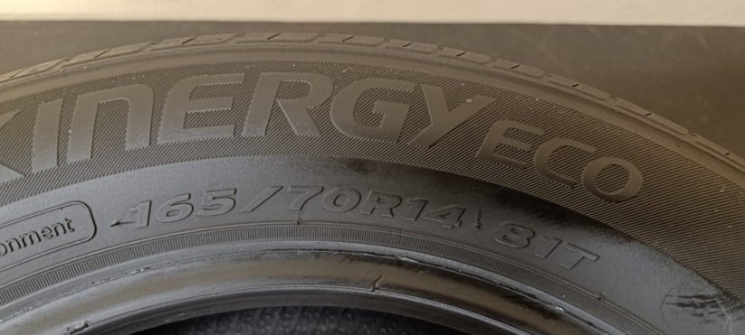 Hankook Kinergy 165/70 R14 81T 5 - 5,5 mm (Použité)