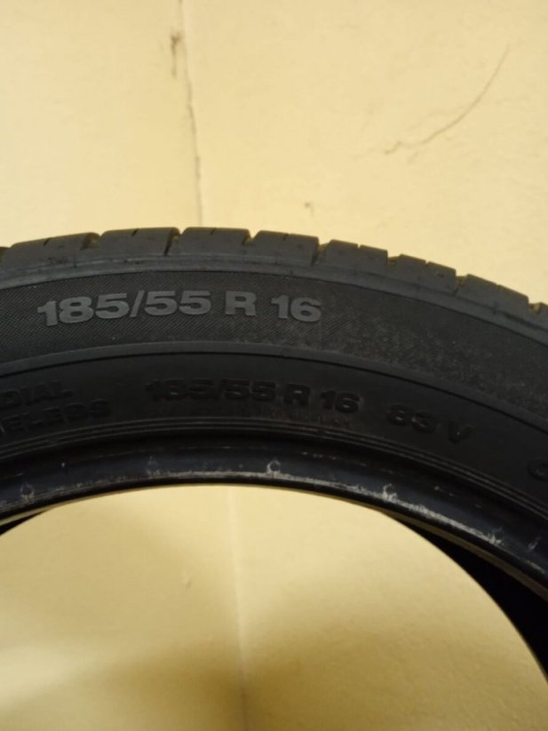 Letní pneu Continental 185/55/16 6mm (Bazarové)