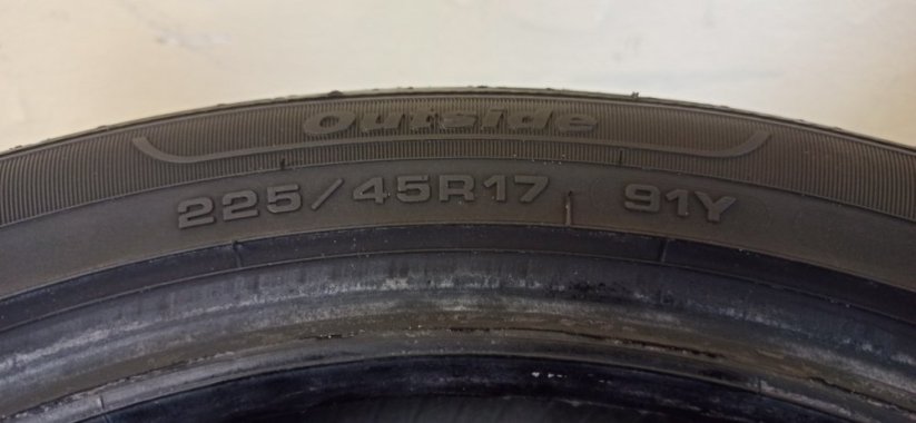 Fulda 225/45 R17 91Y 6,5mm (Bazarové)