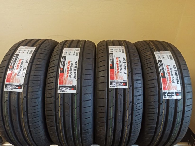 Hankook Ventus Prime 3 215/45 R18 89V 7,5 mm (Bazarové)
