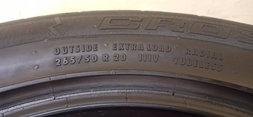 Continental 265/50 R20 111V 4,5mm (Bazarové)