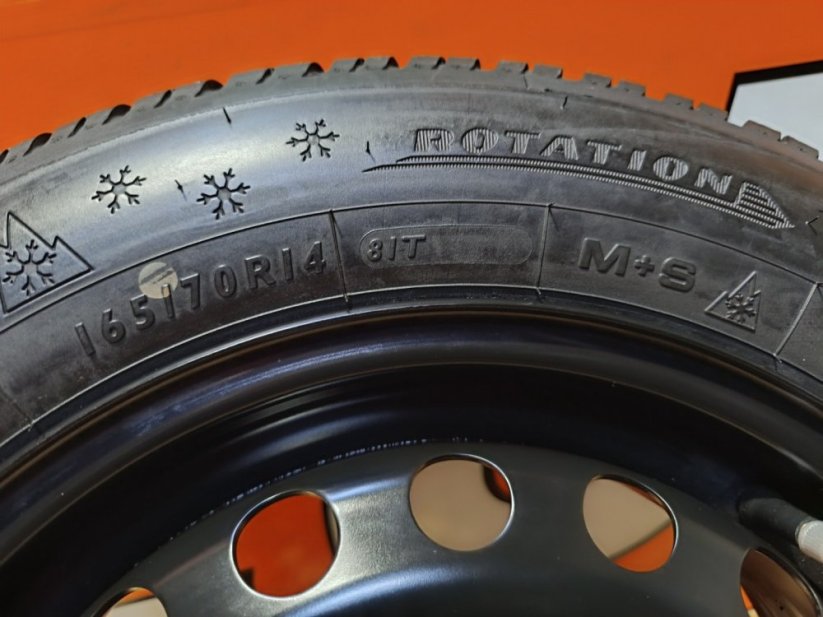 Nová zimní sada na Škoda Citigo, VW Up, 165/70r14 (Bazarové)