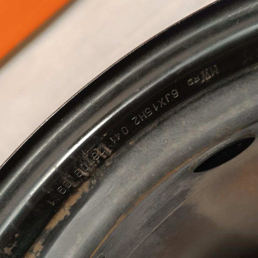 Ocelový disk Renault / Dacia,  6Jx15'', 4x100 , ET43 1kus (Použité)