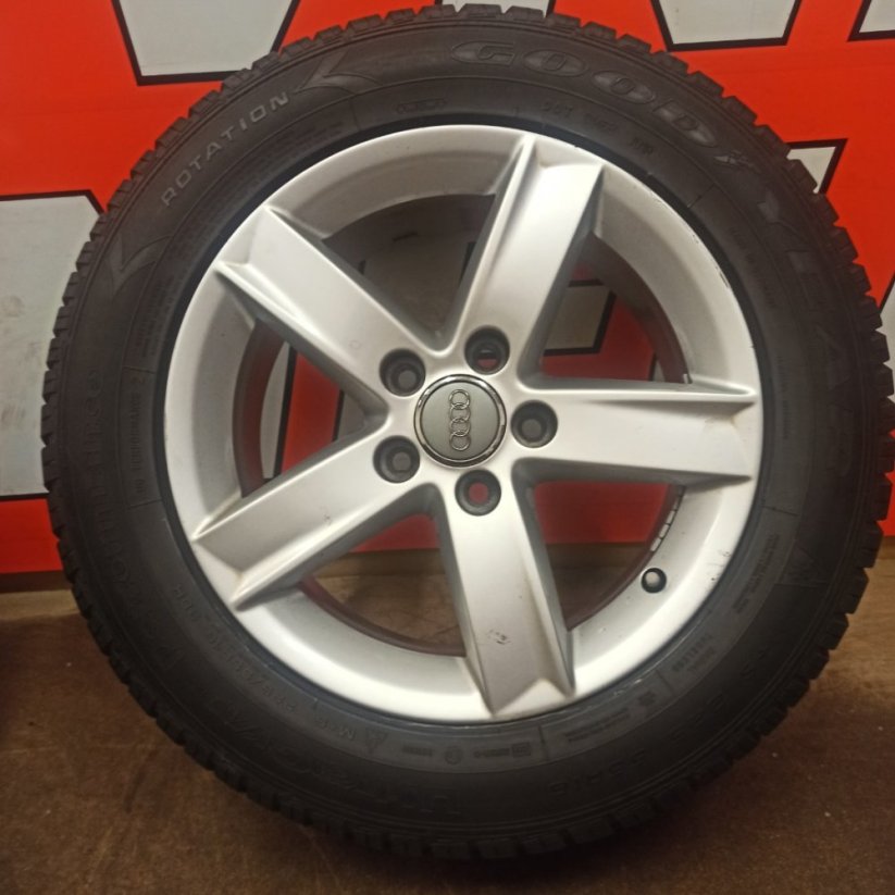 ALU kola Audi A4, 5x112 ET46 zimní pneu 225/55 R16