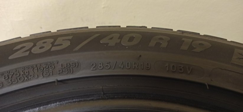 Michelin Pilot Alpin PA4 285/40 R19 103V 5 - 6 mm (Bazarové)