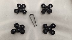 Krytky skrutiek kolies 21mm