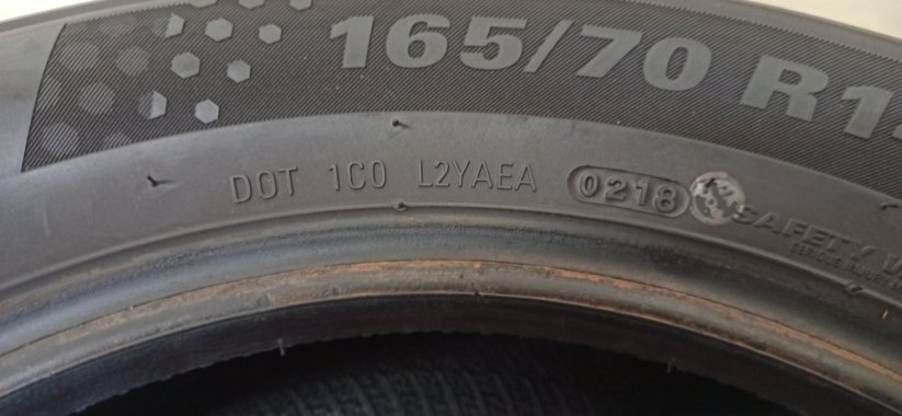 Kumho 165/70 R14 81T 5mm (Použité)