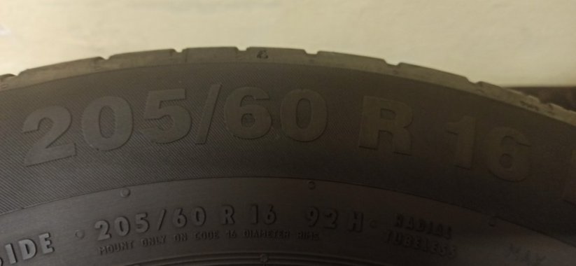 Continental ContiEcoContact 205/60 R16 92H 5-6 mm (Použité)