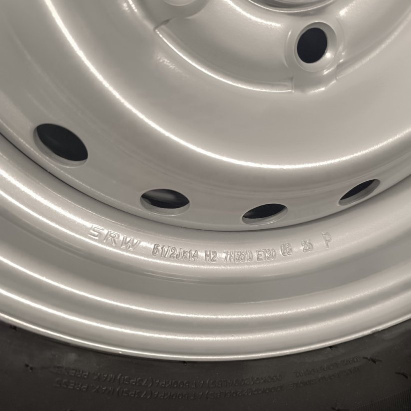 Kompletní kolo pro karavany a přívěsy - pneu KENDA KR101 195/80 R14C + ocelový disk SRW 5,5Jx14" , 5x112 , ET30