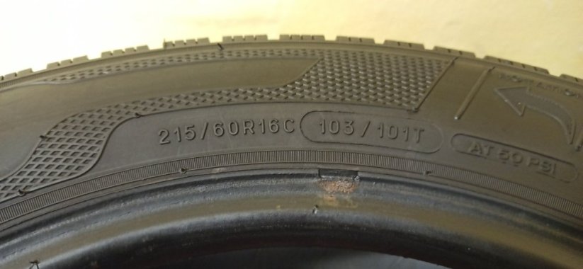 Kleber Transalp 2 215/60 R16c 103/101T 4,5-5,5 mm (Použité)