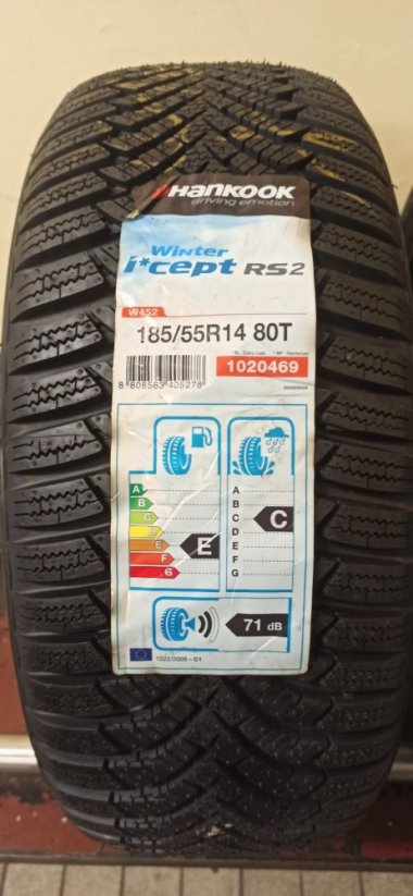 Hankook Winter icept RS2 185/55 R14 80T 8,5 mm
