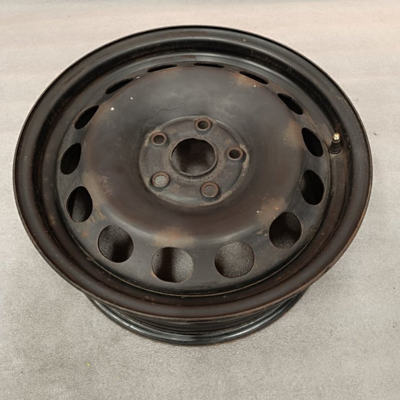 Ocelový disk VW, Škoda 6,5Jx16'', 5x112, ET50 1kus (Bazarové)
