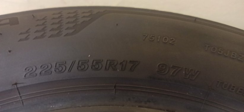 Bridgestone Turanza T005 225/55 R17 97W 5 mm (Použité)