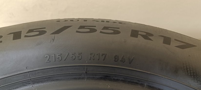 Pirelli Cinturato P7 215/55 R17 94V 4,5 mm (Použité)