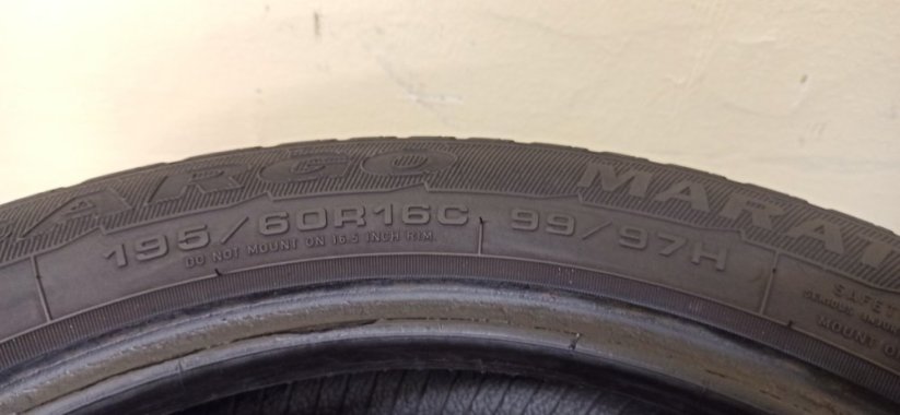 Goodyear 195/60 R16C 99/97H 6mm (Bazarové)
