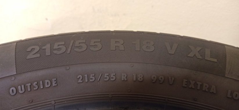 Continental Conti Eco 215/55 R18 99V 4,5 - 5 mm (Bazarové)