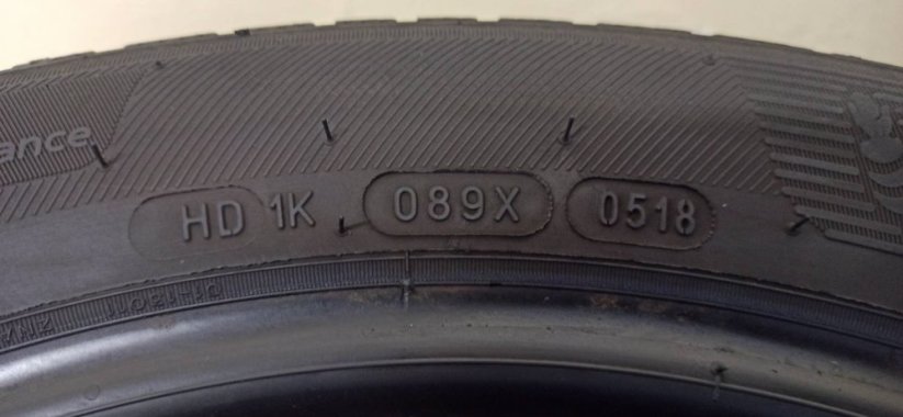 Michelin 195/55 R16 91V 2x5-6mm; 2x4mm (Použité)
