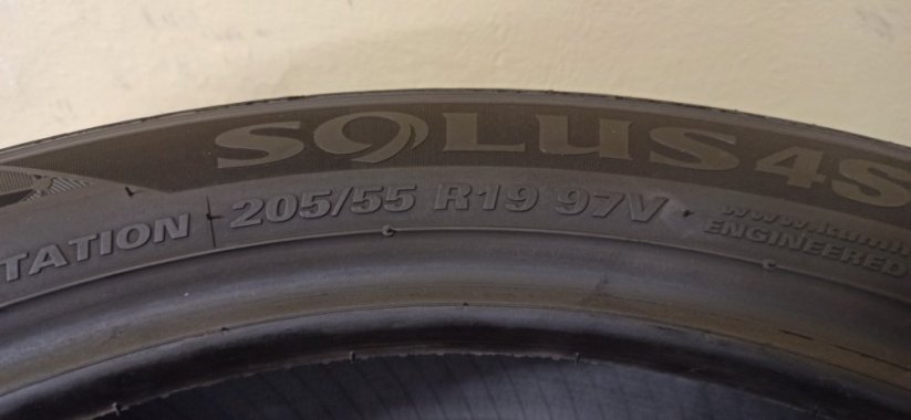 Kumho Solus 4S HA32 SUV 205/55 R19 97V 5 - 5,5 mm (Použité)