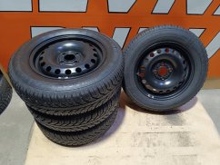 Pěkná sada na Citigo 4x100, zimní pneu 165/70 R14
