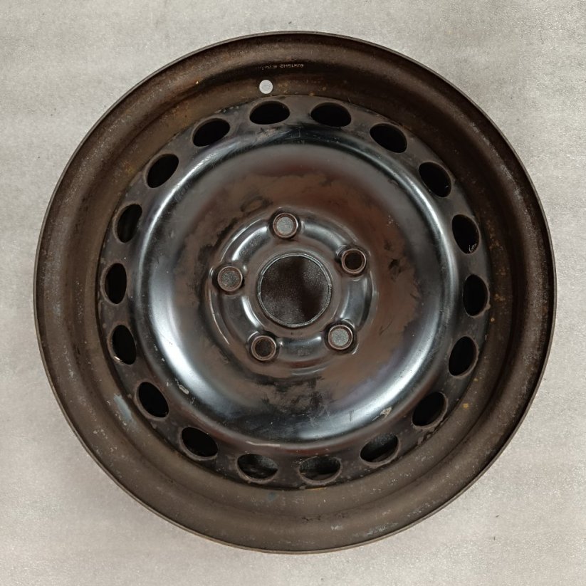 Ocelový disk VW, Škoda 6Jx15'', 5x112, ET47 1kus (Použité)