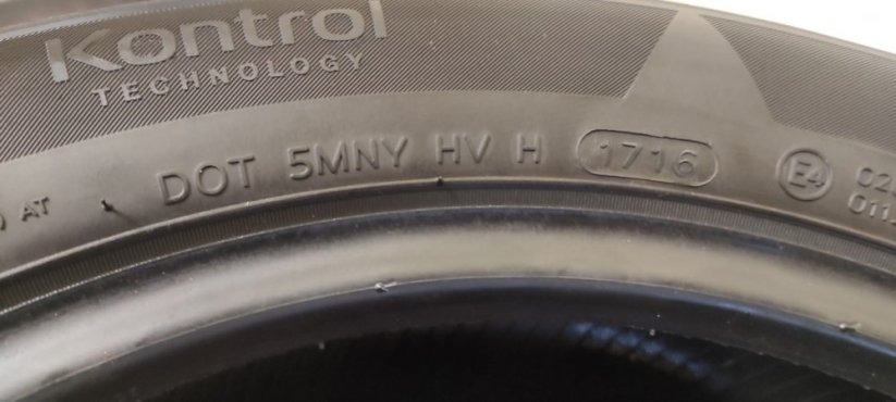 Letní pneu Hankook 195/55/16 4,5-5mm (Použité)