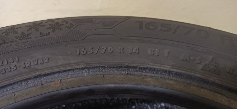 Barum Polaris 5 165/70 R14 81T 4 - 5 mm (Použité)