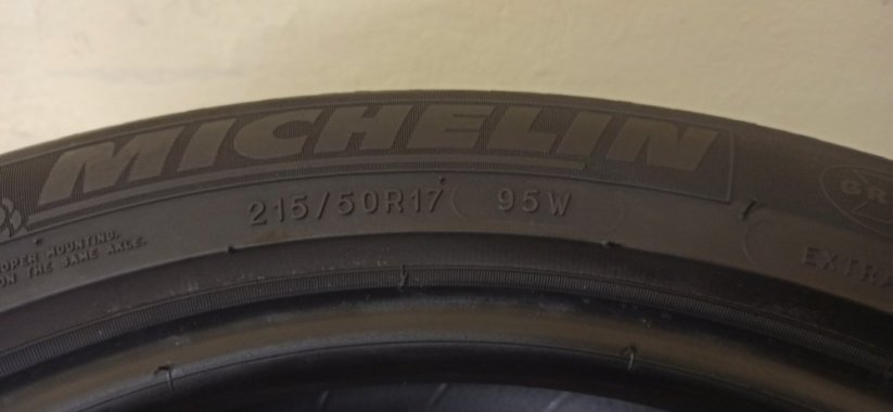 Michelin Primacy 3 215/50 R17 95W 4,5 mm (Bazarové)