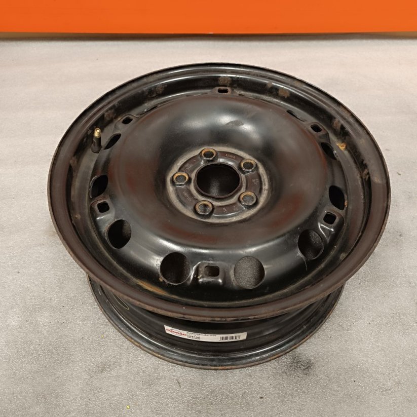 Ocelový disk Škoda Fabia 6Jx15'' , 5x100 , ET38 1kus (Bazarové)