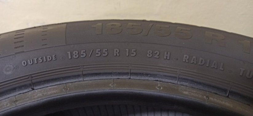 Continental ContiEcoContact 185/55 R15 82H 4,5-5mm (Bazarové)