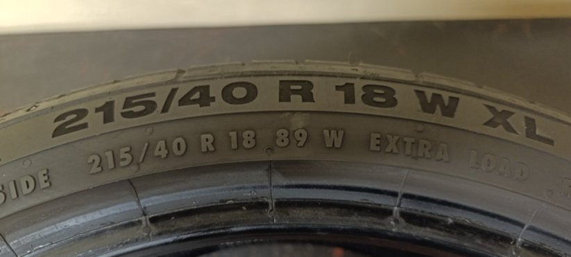 Continental Conti Sport 5 215/40 R18 89W 5 mm (Bazarové)