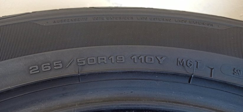 Goodyear 265/50 R19 110Y 6mm (Bazarové)
