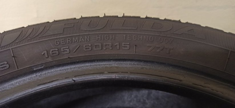 Fulda 165/60 R15 77T 4,5-5,5mm (Bazarové)