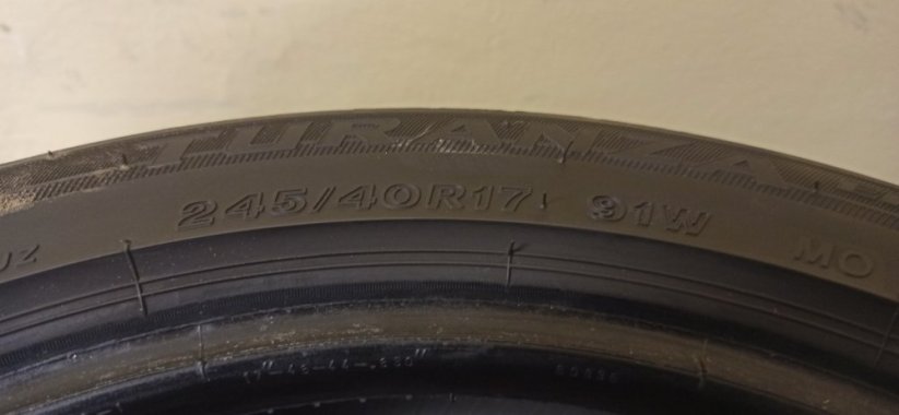 Bridgestone Turanza 245/40 R17 91W 6,5 mm (Použité)